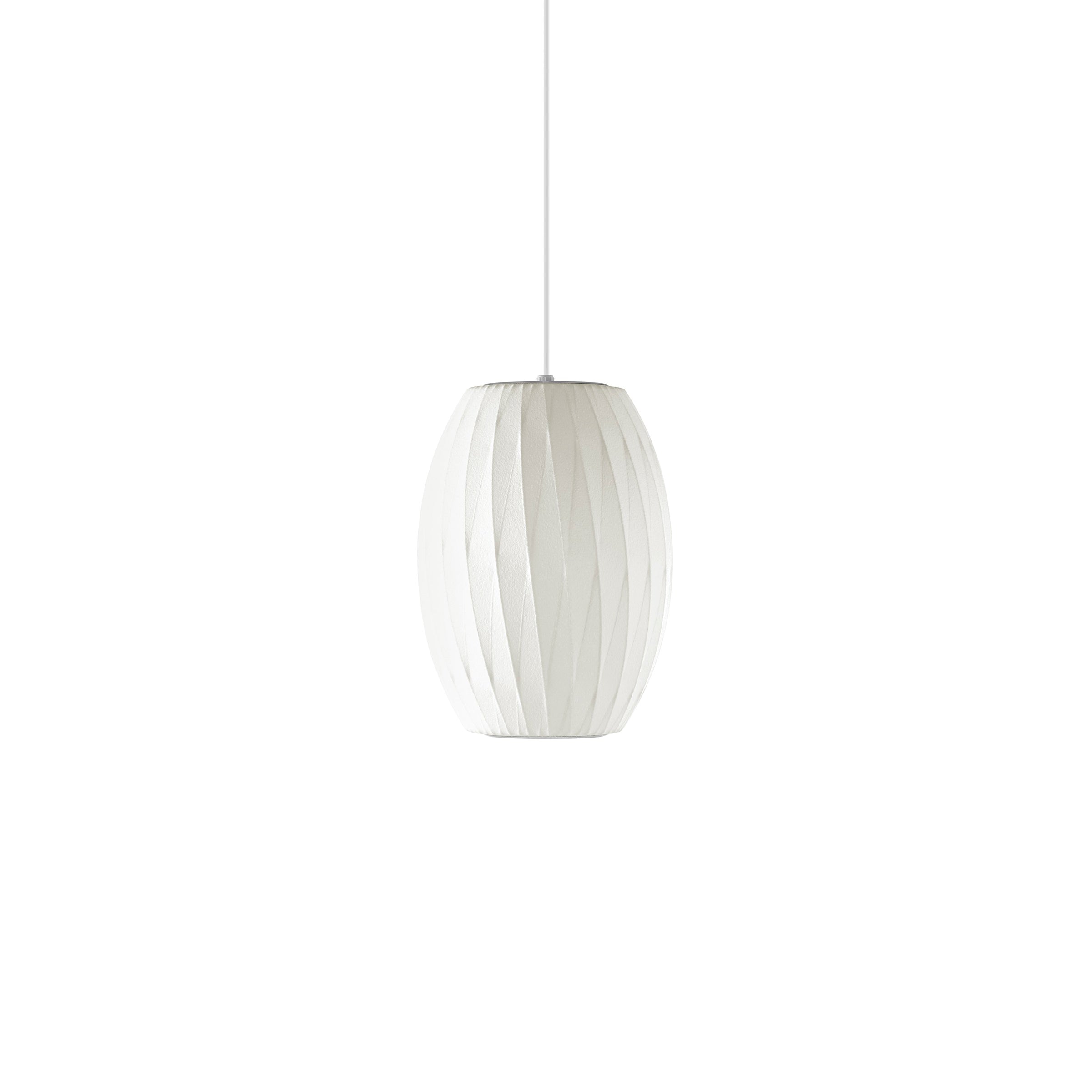 Bubble Silk Pendant Light 19.7 in White Ceiling Dining Room Modern Hanging Lamp | Thomler