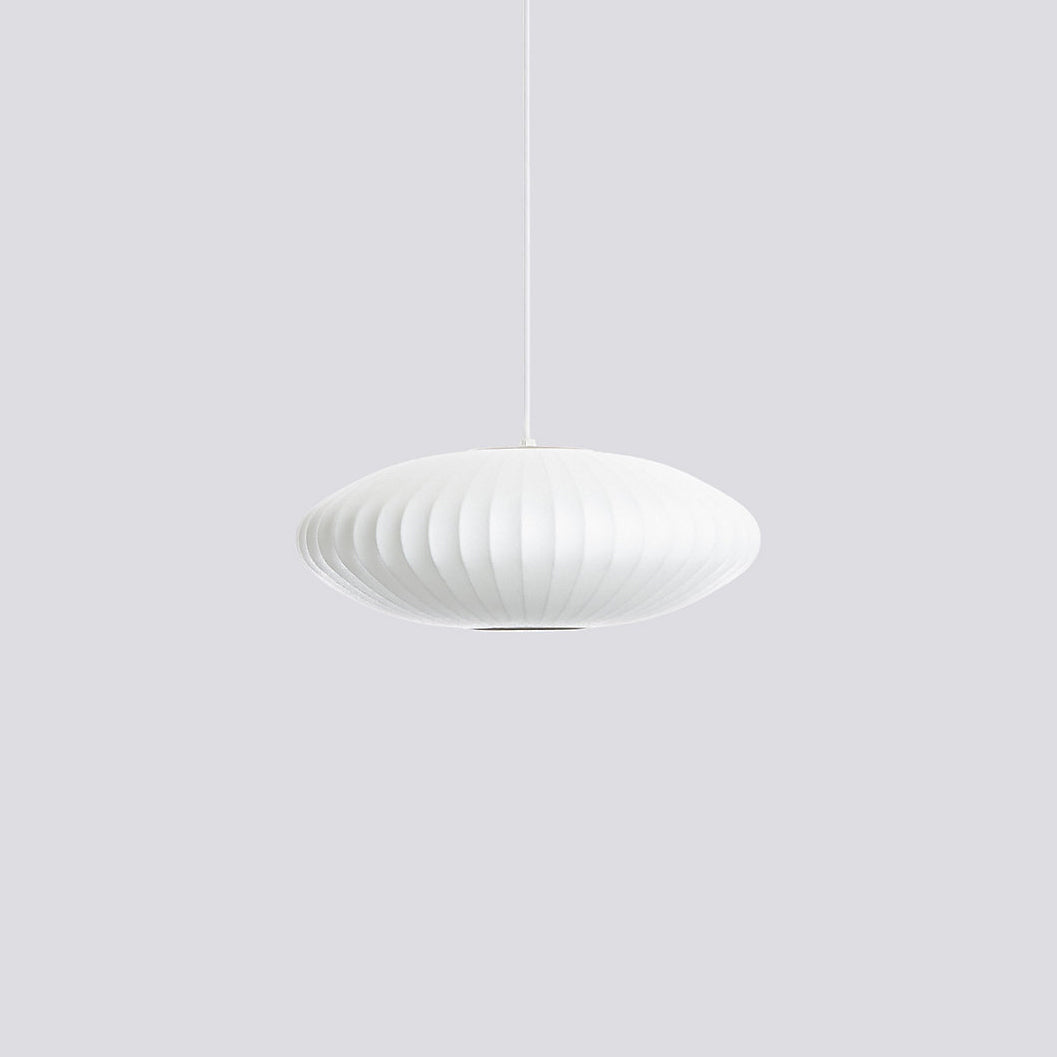 Bubble Silk Pendant Light 19.7 in White Ceiling Dining Room Modern Hanging Lamp | Thomler