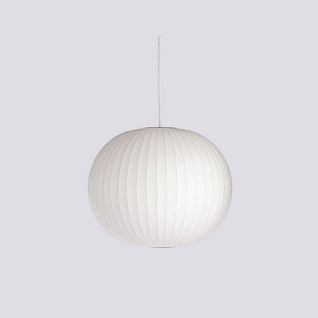 Bubble Silk Pendant Light 19.7 in White Ceiling Dining Room Modern Hanging Lamp | Thomler