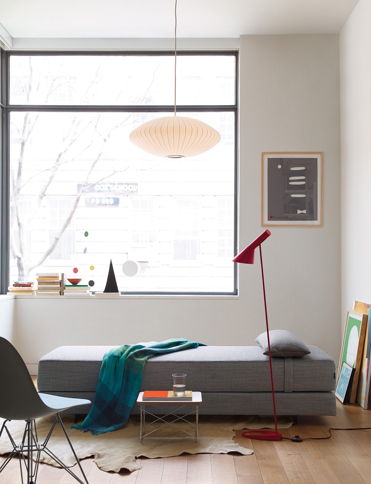 Bubble Silk Pendant Light 19.7 in White Ceiling Dining Room Modern Hanging Lamp | Thomler