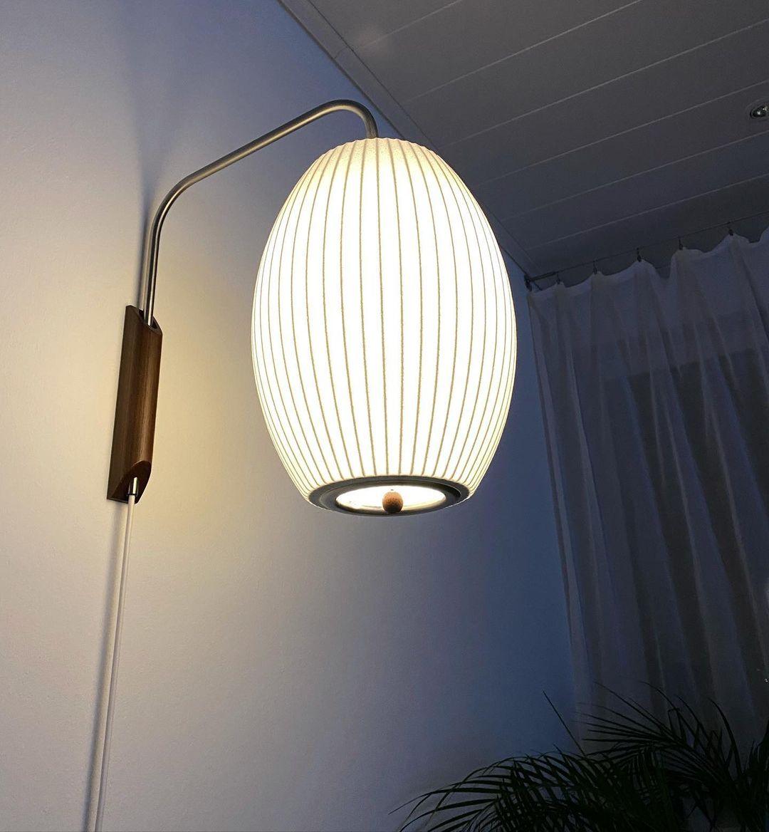 Ball Wall Sconce Swivel LED 15.7 in Chrome Walnut Indoor Lighting Adjustable Plug Cord | Thomler