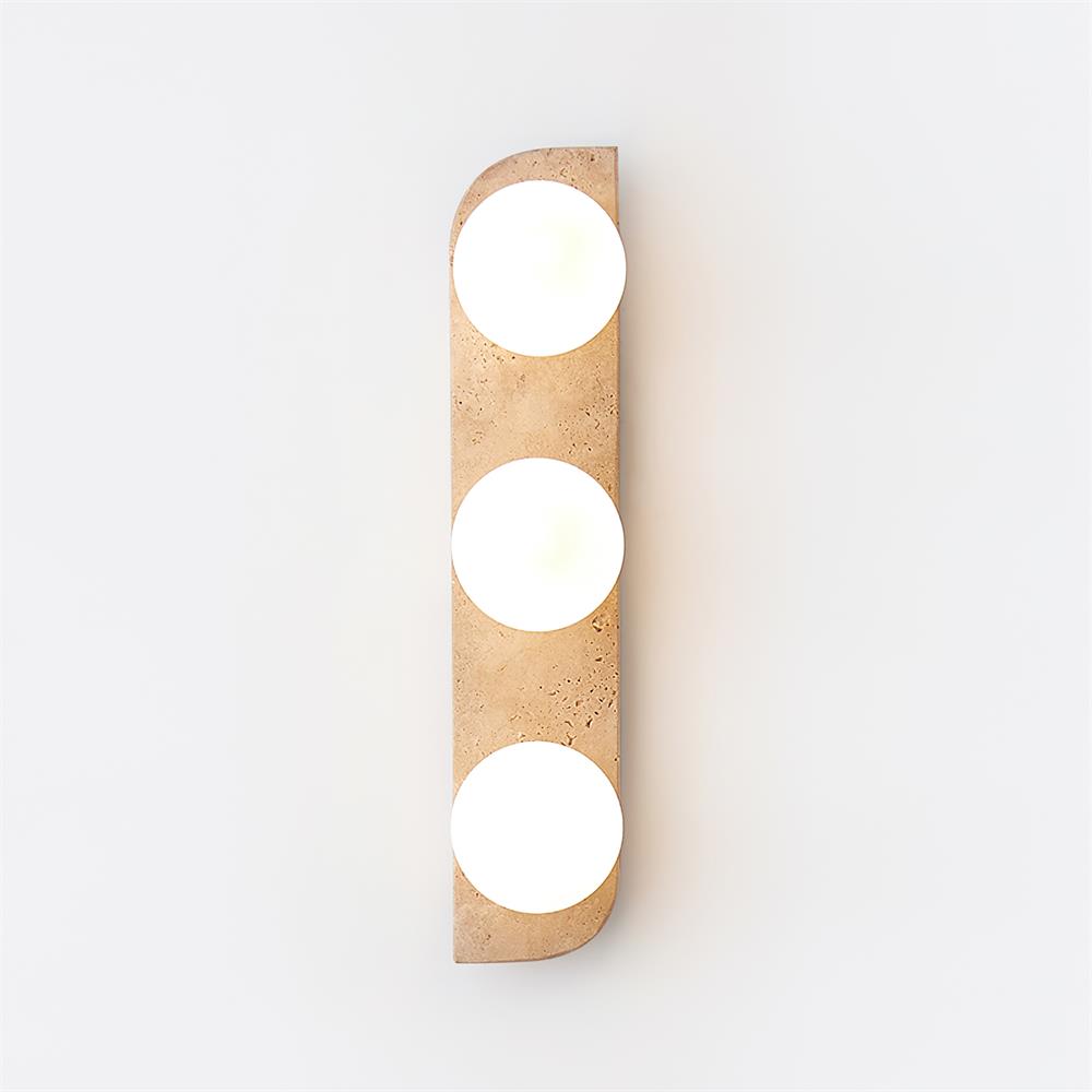 Wall Lamp Travertine Stone 7W G9 7 in Indoor Bathroom Hallway Lighting Fixture Modern Minimalist Design | Thomler