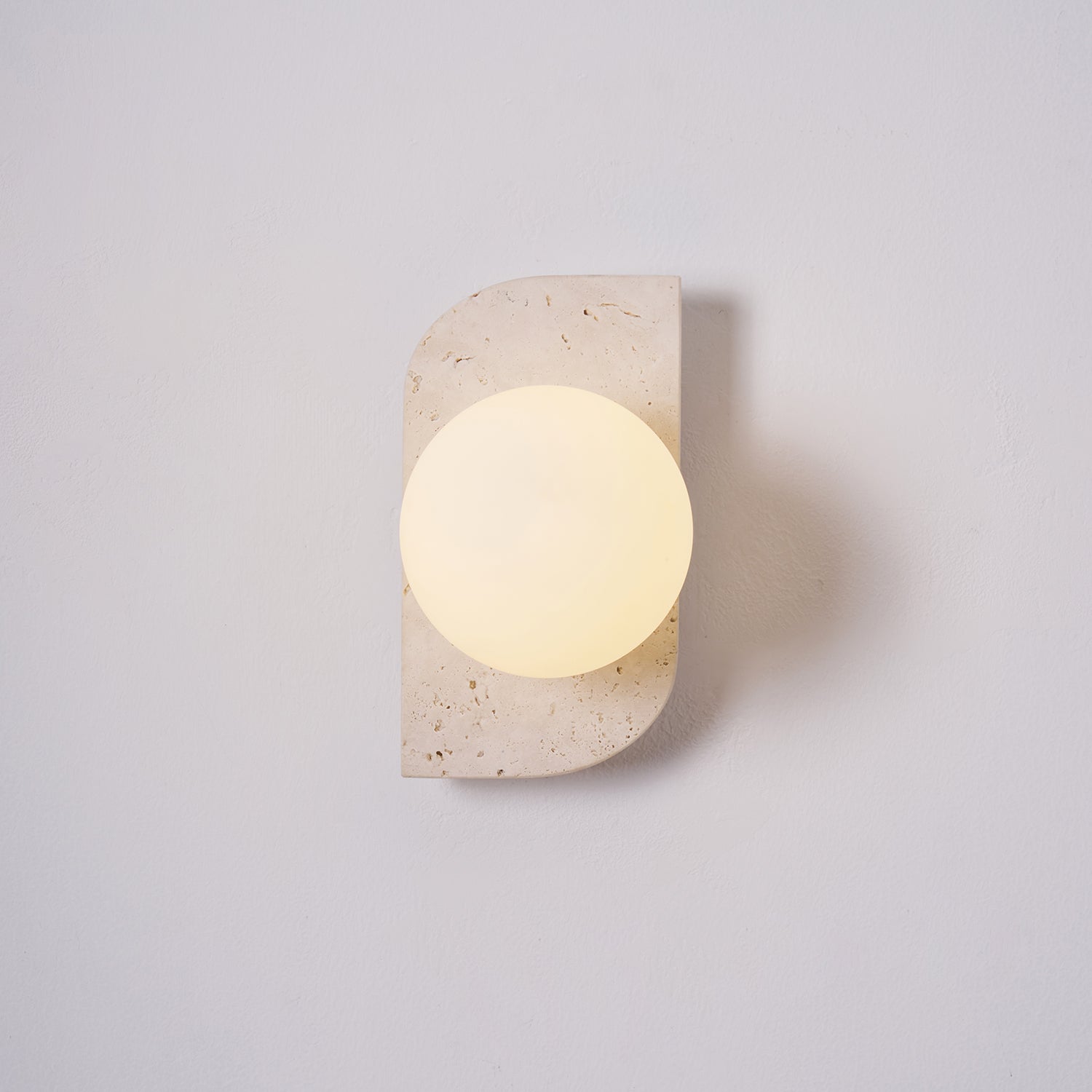 Wall Lamp Travertine Stone 7W G9 7 in Indoor Bathroom Hallway Lighting Fixture Modern Minimalist Design | Thomler