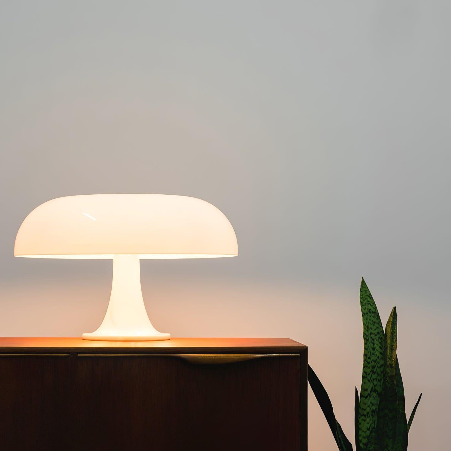 Table Lamp Metal 12.6 in Warm White Indoor Desk Reading Light Modern Minimalist Design | Thomler