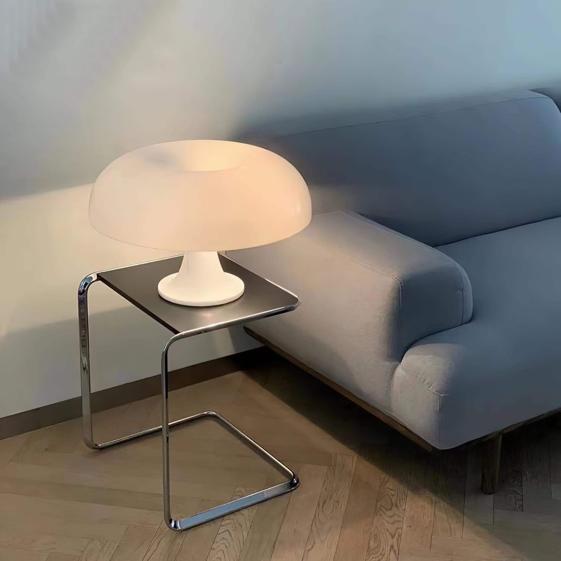 Table Lamp Metal 12.6 in Warm White Indoor Desk Reading Light Modern Minimalist Design | Thomler