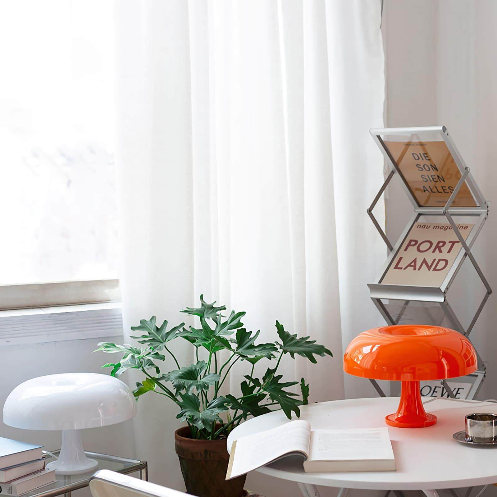 Table Lamp Metal 12.6 in Warm White Indoor Desk Reading Light Modern Minimalist Design | Thomler