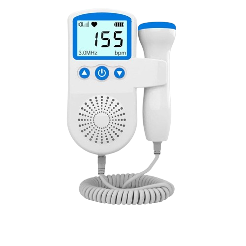 Handheld Fetal Heart Rate Monitor for Home Pregnancy Monitoring with LCD Display & Audio Speaker | Thomler
