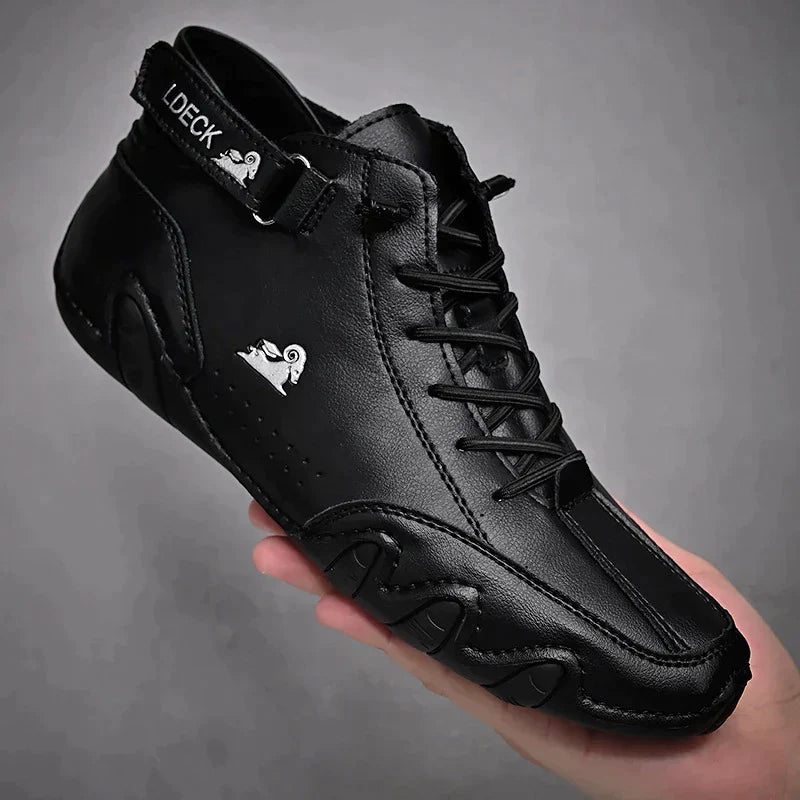 Supportive Leather Shoes with Arch Support Platform for All-Day Comfort – Breathable & Water-Resistant Non-Slip Sole for Men & Women | Thomler