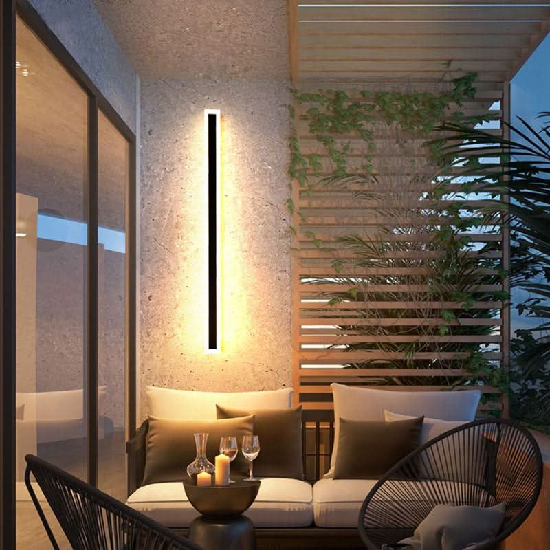 LED Outdoor Wall Light Modern Minimalist for Garden Patio Balcony Waterproof Black Metal Sconce with Motion Sensor & Dimmable | Thomler