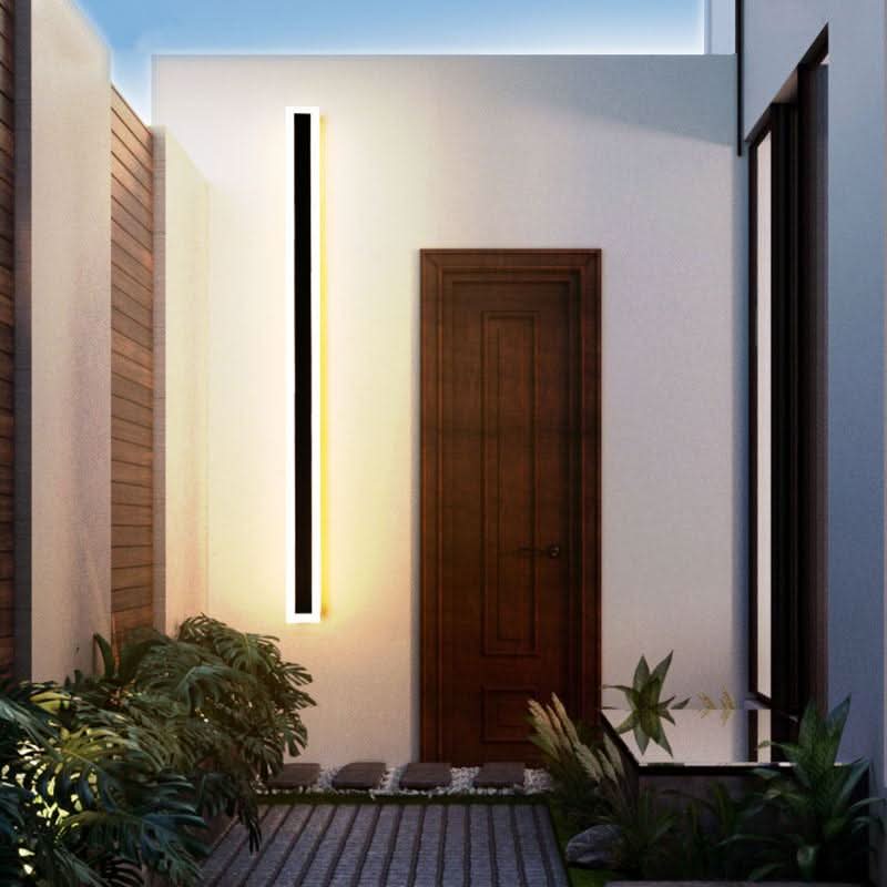 LED Outdoor Wall Light Modern Minimalist for Garden Patio Balcony Waterproof Black Metal Sconce with Motion Sensor & Dimmable | Thomler