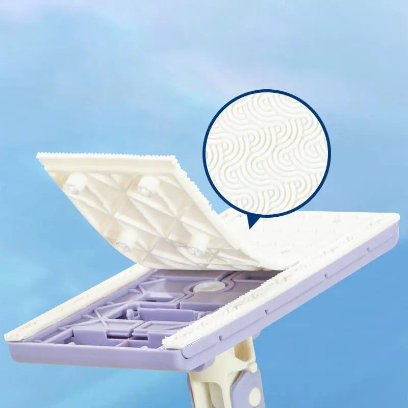 Compact Spin Mop with Press-Release Head – Hands-Free Cloth Ejection for Quick Floor Cleaning | Thomler