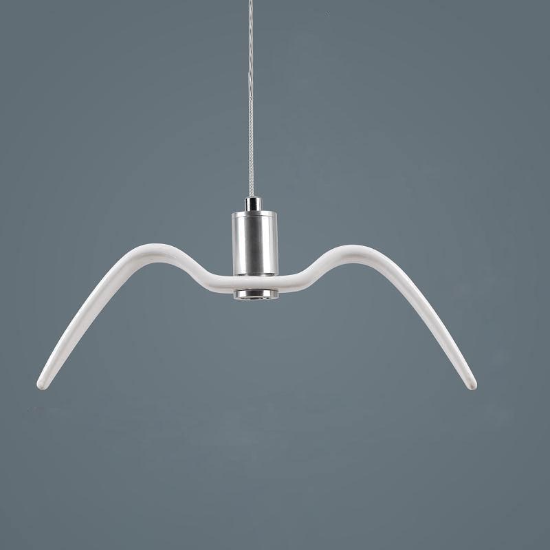 Pendant Light Resin LED 40.0 cm Black Dining Room Bird Ceiling Hanging Lamp Adjustable Cable Modern Scandinavian | Thomler