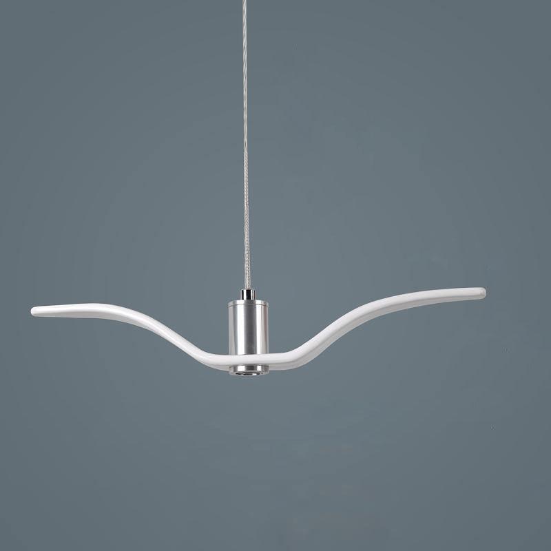 Pendant Light Resin LED 40.0 cm Black Dining Room Bird Ceiling Hanging Lamp Adjustable Cable Modern Scandinavian | Thomler