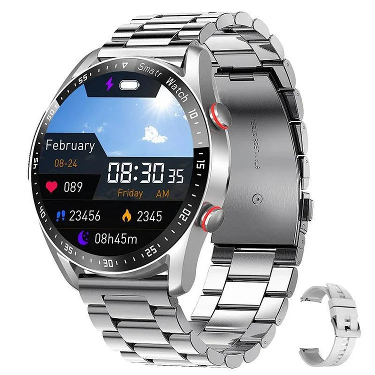 Fitness Smartwatch with Bluetooth Calling & Heart Rate Monitor – Health Tracker with Blood Pressure & SpO2 Sensor | Thomler
