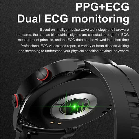 Fitness Smartwatch with Bluetooth Calling & Heart Rate Monitor – Health Tracker with Blood Pressure & SpO2 Sensor | Thomler