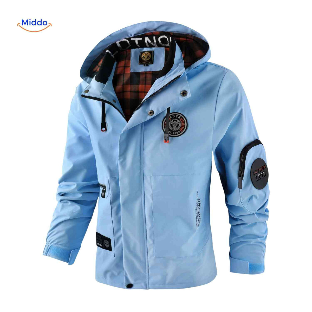Men's Hooded All-Weather Jacket – Water-Resistant Cotton-Blend Parka for Fall & Spring | Thomler