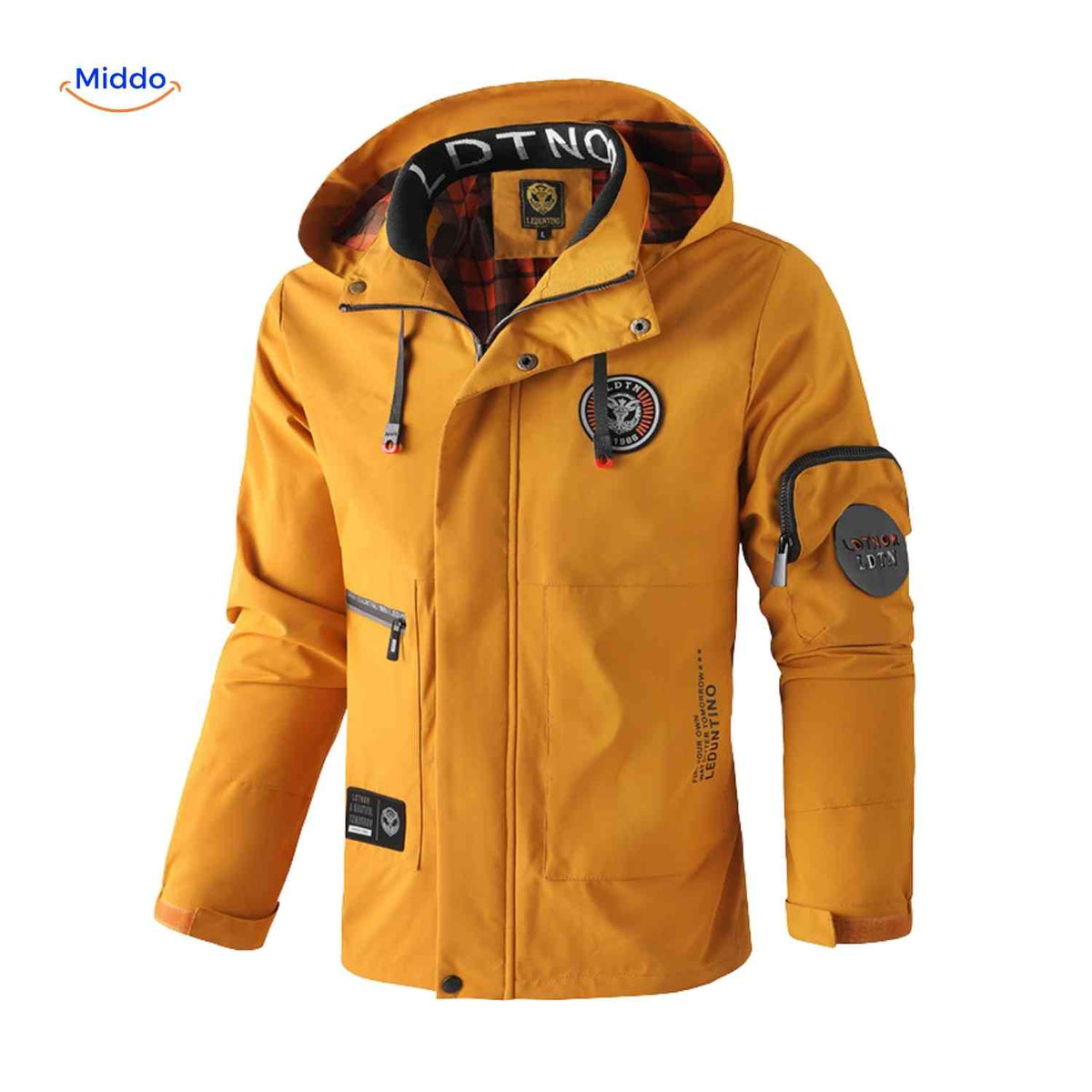 Men's Hooded All-Weather Jacket – Water-Resistant Cotton-Blend Parka for Fall & Spring | Thomler