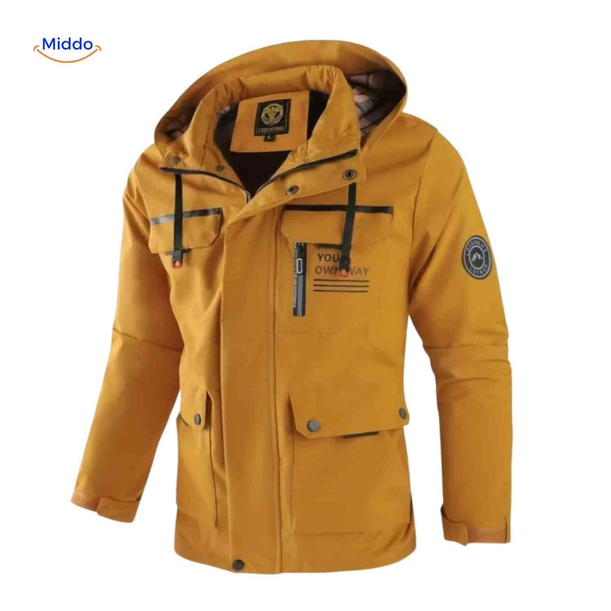 Men's Hooded All-Weather Jacket – Water-Resistant Cotton-Blend Parka for Fall & Spring | Thomler