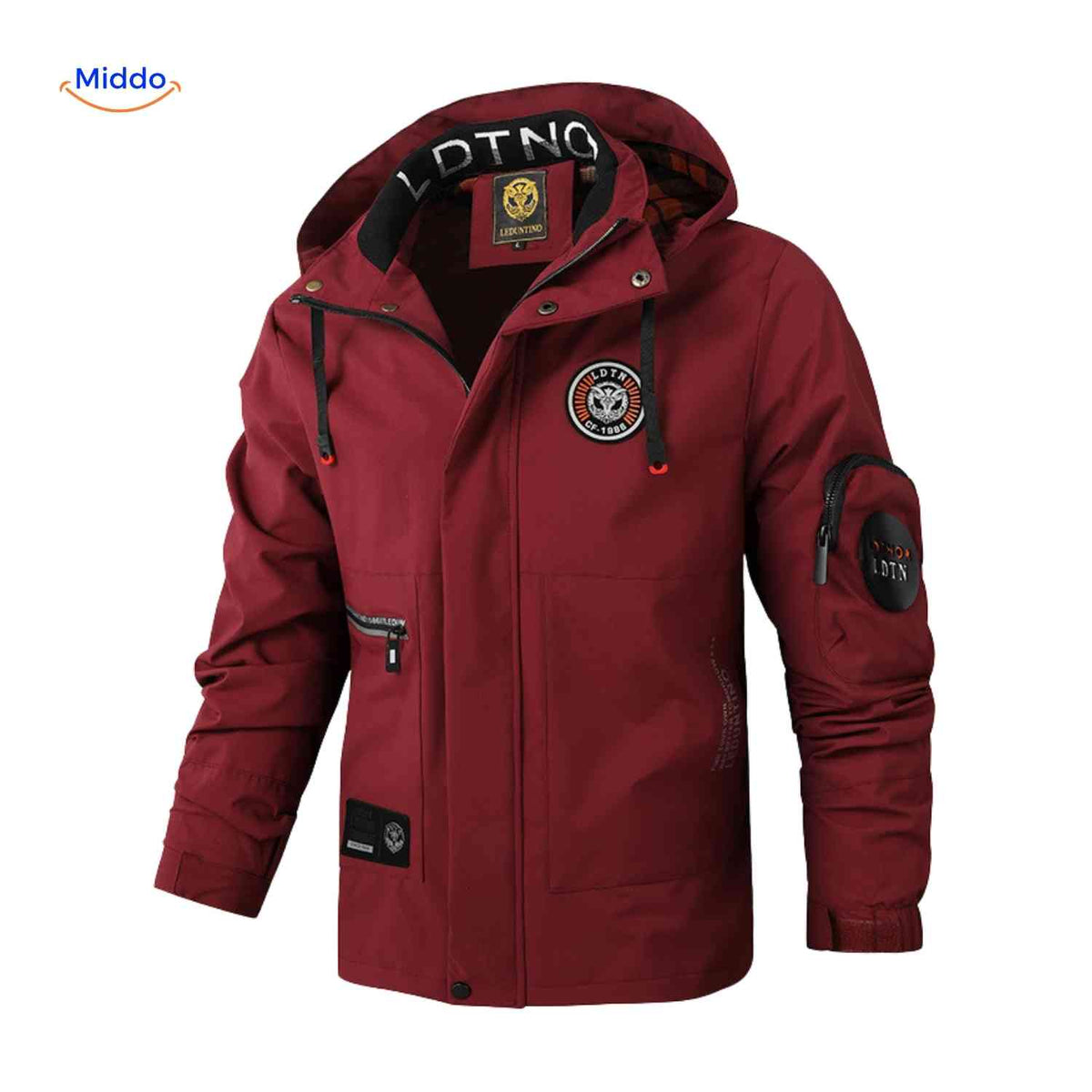Men's Hooded All-Weather Jacket – Water-Resistant Cotton-Blend Parka for Fall & Spring | Thomler