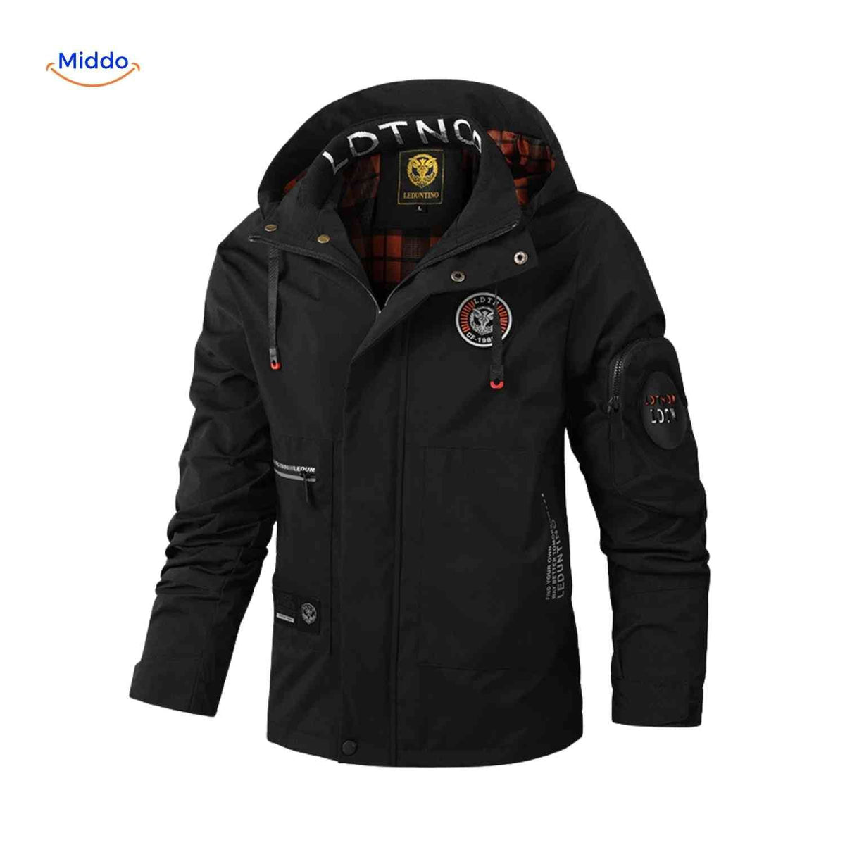 Men's Hooded All-Weather Jacket – Water-Resistant Cotton-Blend Parka for Fall & Spring | Thomler