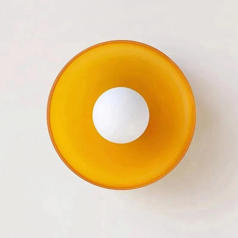 Glass Ceiling Light Fixture with Nordic-Inspired Design – Soft Ambient Lighting for Bedroom, Kitchen, Living Room & Hallway | Thomler