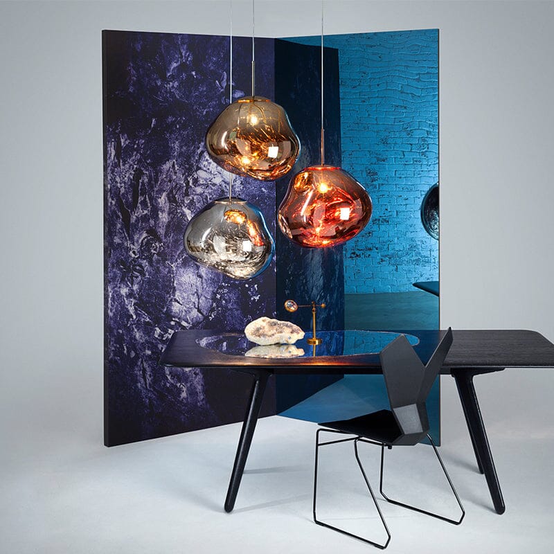 Pendant Light Mirrored Glass Sphere E27 Adjustable Dining Room Kitchen Island Hanging Ceiling Lamp | Thomler