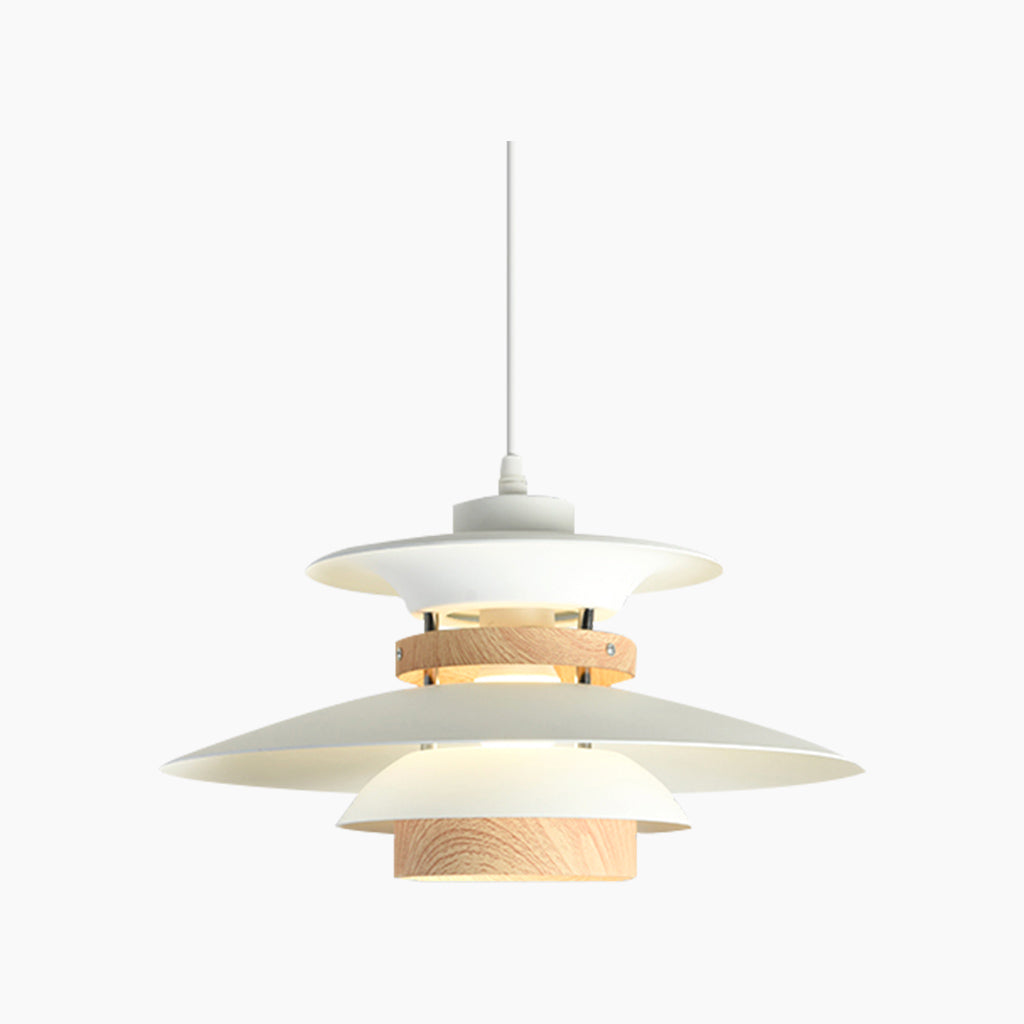 Pendant Light Iron Aluminium 19.7 in Adjustable Dining Room Bedroom Study Lighting Fixture Warm White Neutral | Thomler