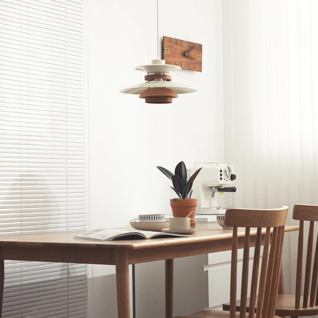 Pendant Light Iron Aluminium 19.7 in Adjustable Dining Room Bedroom Study Lighting Fixture Warm White Neutral | Thomler