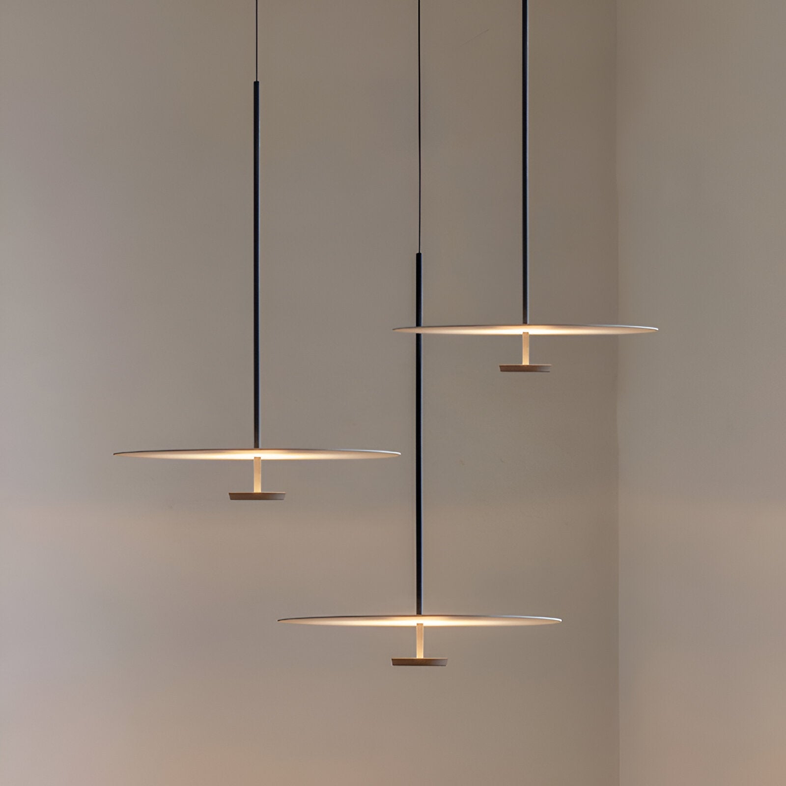 Pendant Light Iron Acrylic LED 59.1 in Adjustable Hanging Dining Room Kitchen Island Modern Ceiling Lamp | Thomler