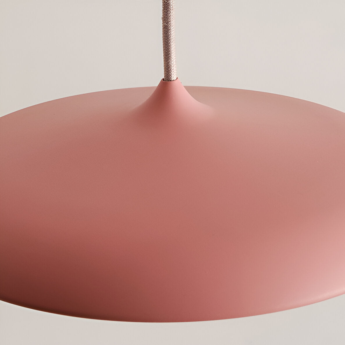 Pendant Light Zinc Alloy 25.0 cm (9.8") LED 4000K Rose Gold Living Room Bedroom Saucer Ceiling Hanging Lamp Adjustable | Thomler