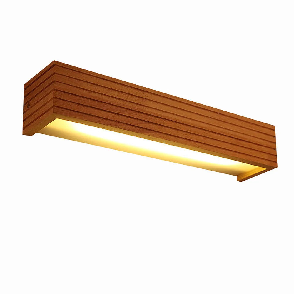 Wall Lamp Wood Acrylic E27 55.0 cm Bedroom Hallway Scandinavian Bedside Reading Light Nordic Indoor Fixture | Thomler