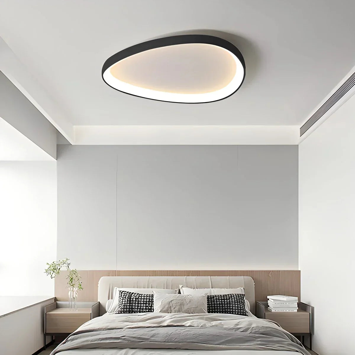 Ceiling Light Metal Oval 60.0 cm Dimmable LED Bedroom Hallway Living Room Adjustable Light Colours | Thomler