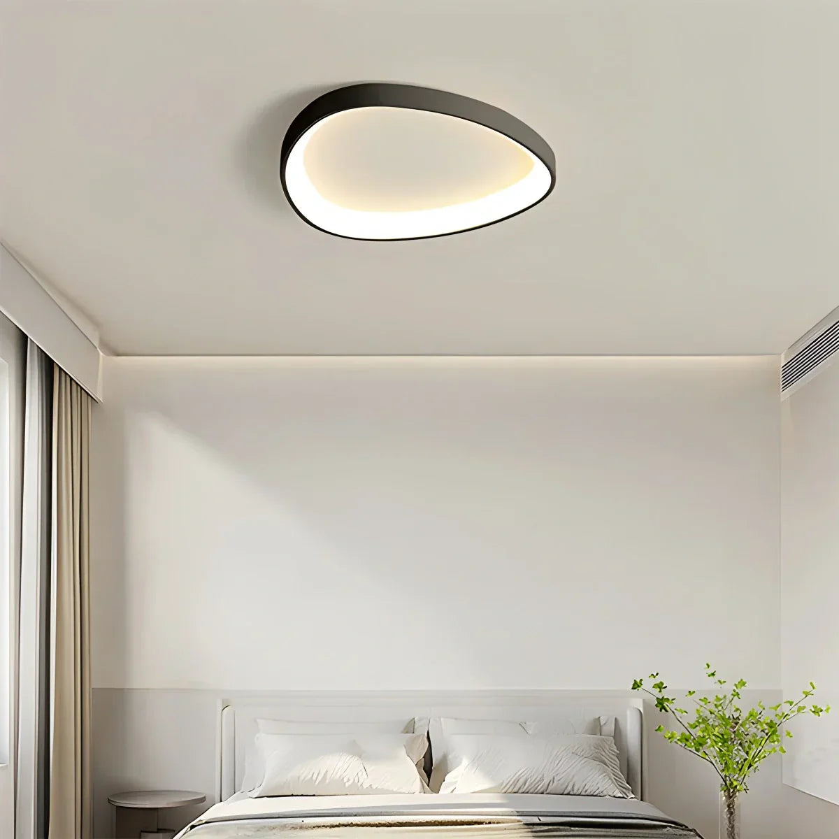 Ceiling Light Metal Oval 60.0 cm Dimmable LED Bedroom Hallway Living Room Adjustable Light Colours | Thomler