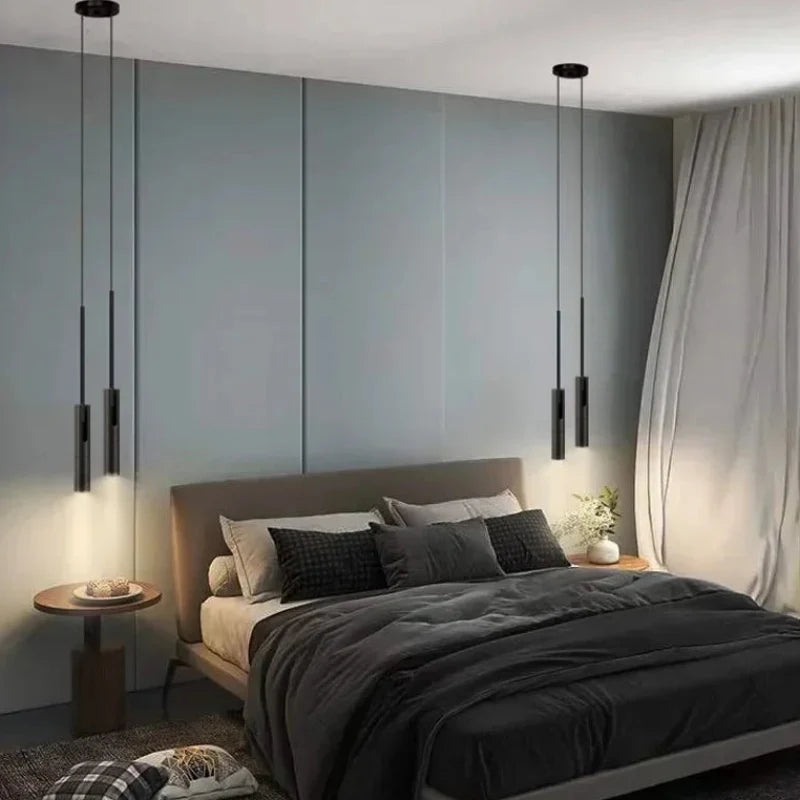 Adjustable Swivel Cylinder Pendant – Metal Downlight with Focused Beam for Kitchen Island & Bedside | Thomler