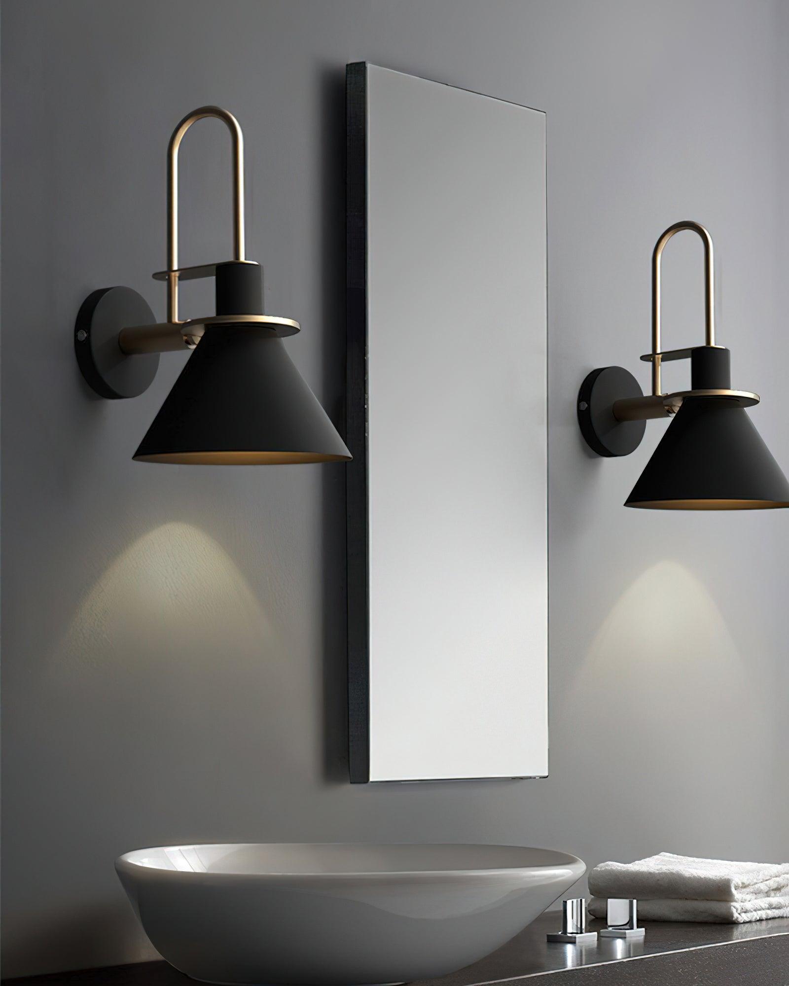 Industrial Iron Sconce Light for Hallways Kitchens & Entryways – Modern Matte Side Lighting for Residential and Commercial Use | Thomler