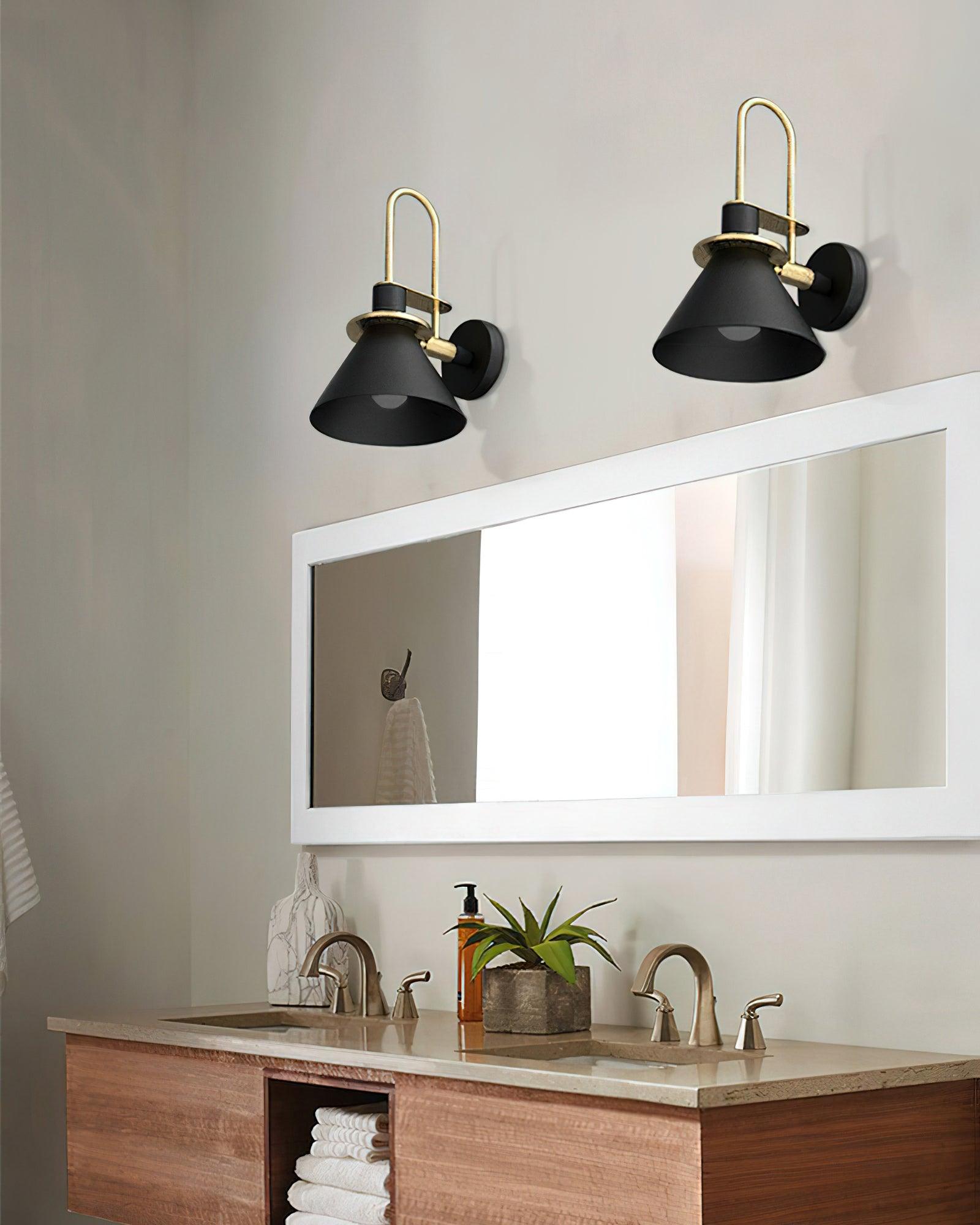 Industrial Iron Sconce Light for Hallways Kitchens & Entryways – Modern Matte Side Lighting for Residential and Commercial Use | Thomler