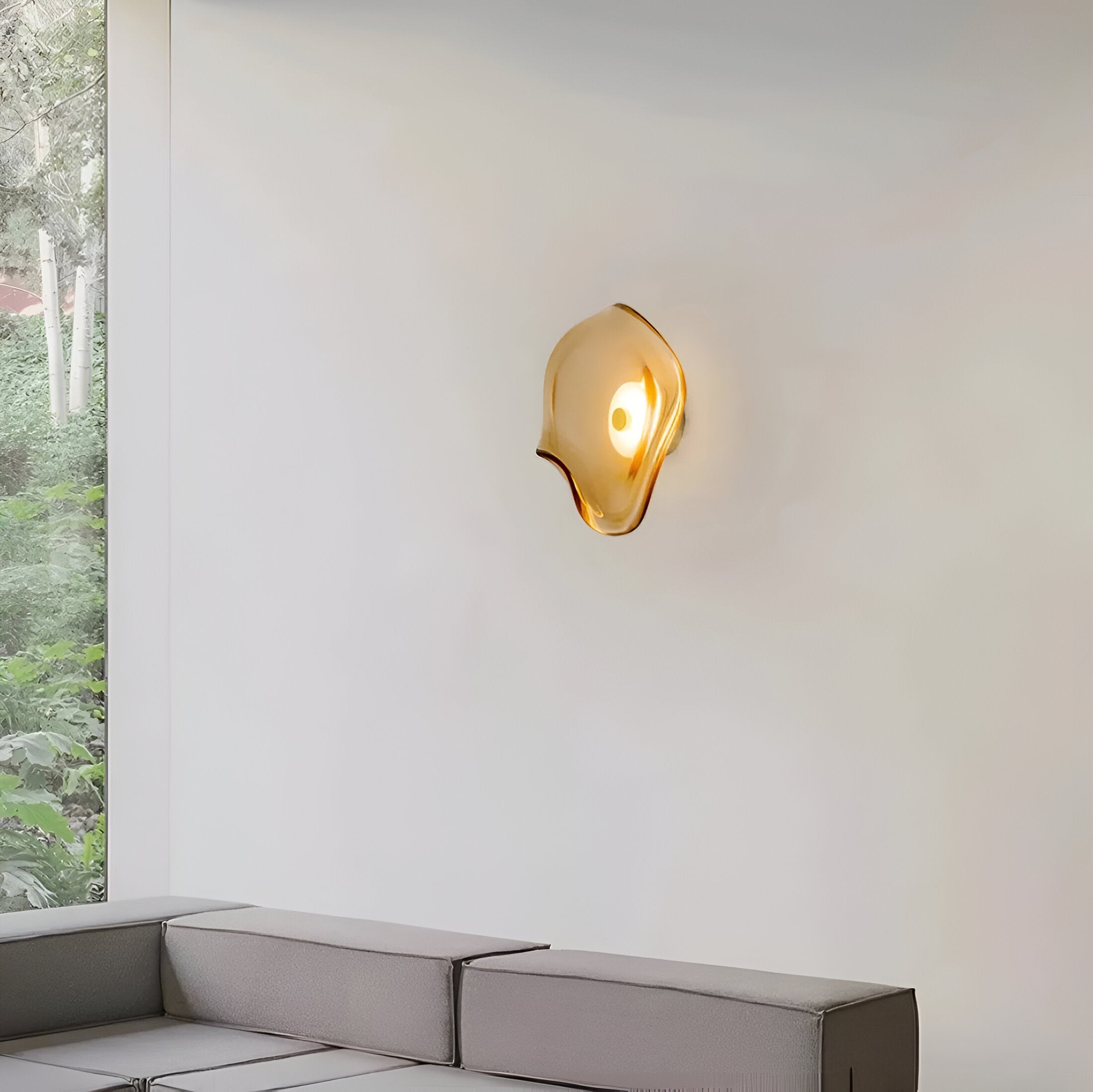 Wall Lamp Glass 25.0 cm Warm White LED Bedroom Living Room Up Down Light Modern Nordic Sconce | Thomler