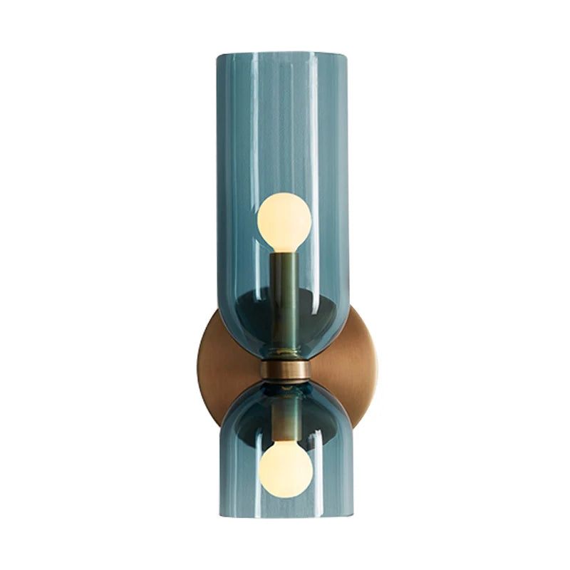 Dual-Direction Glass Wall Sconce with Bidirectional Glow for Hallway, Bedroom & Living Room | Thomler