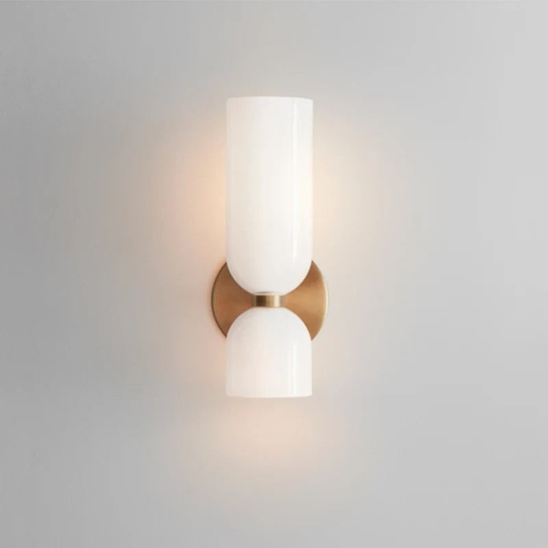Dual-Direction Glass Wall Sconce with Bidirectional Glow for Hallway, Bedroom & Living Room | Thomler