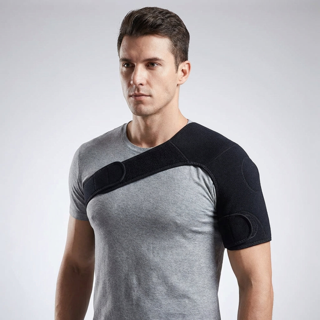 Adjustable Shoulder Support Brace with Compression Straps for Pain Relief & Stability | Thomler