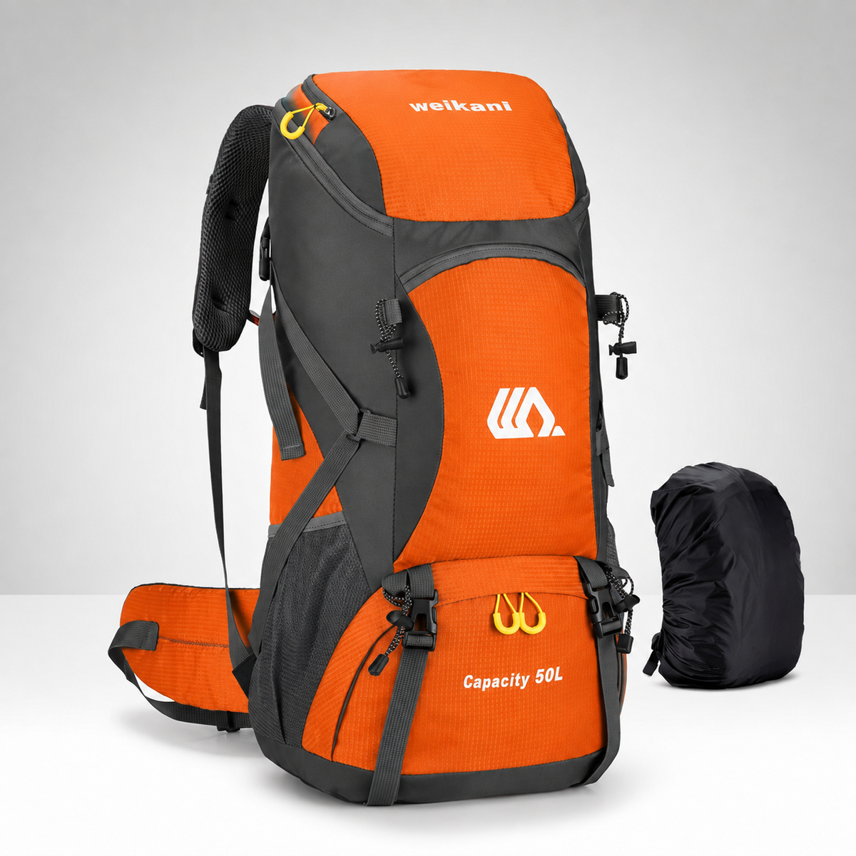 50L Hiking Backpack with Separate Shoe Compartment – Ventilated Back Panel, Padded Straps & Hip Belt – Multi-Day Trail Pack for Camping & | Thomler