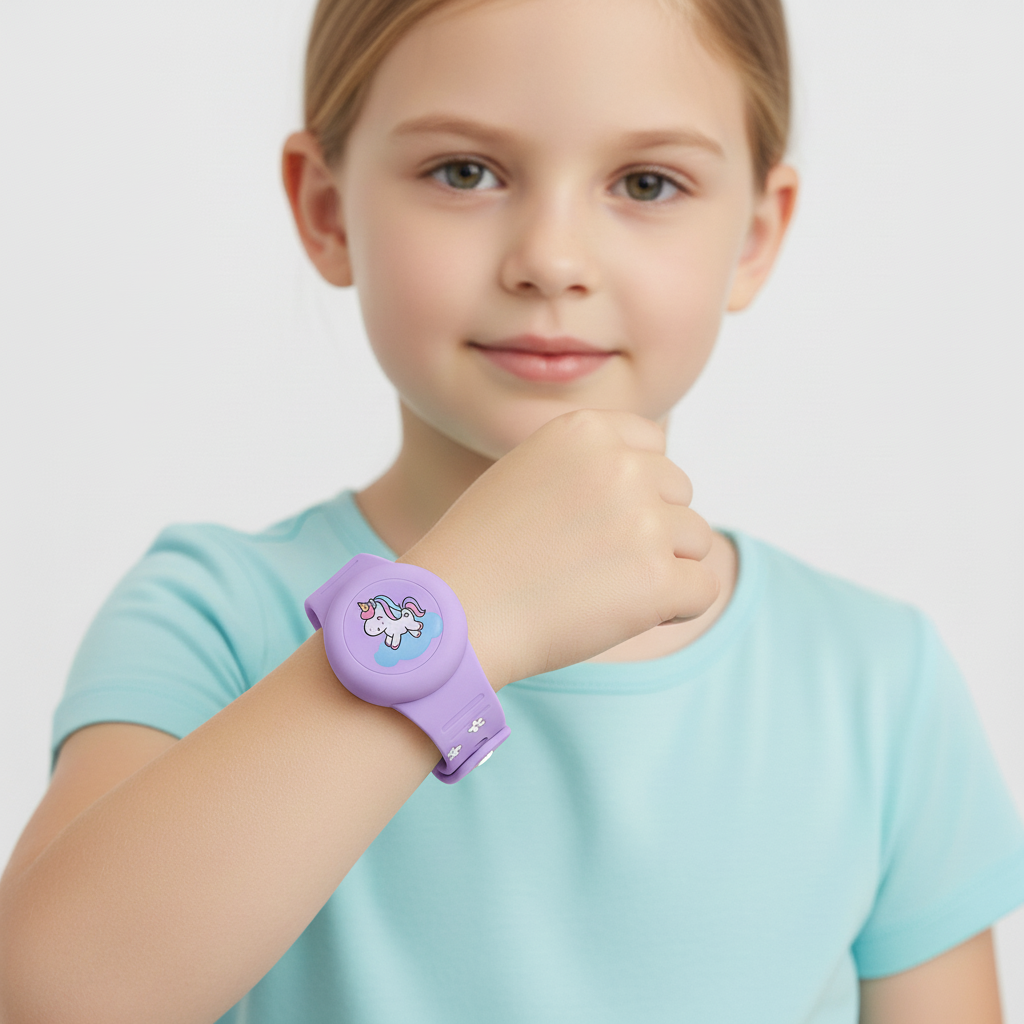Kids' GPS Tracker Holder Wristband in Soft Silicone – Adjustable Fit for Outdoor Play & Travel Safety | Thomler