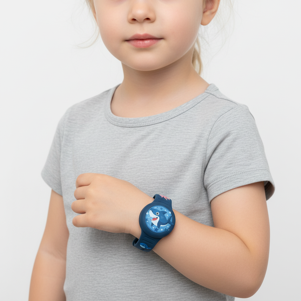 Kids' GPS Tracker Holder Wristband in Soft Silicone – Adjustable Fit for Outdoor Play & Travel Safety | Thomler