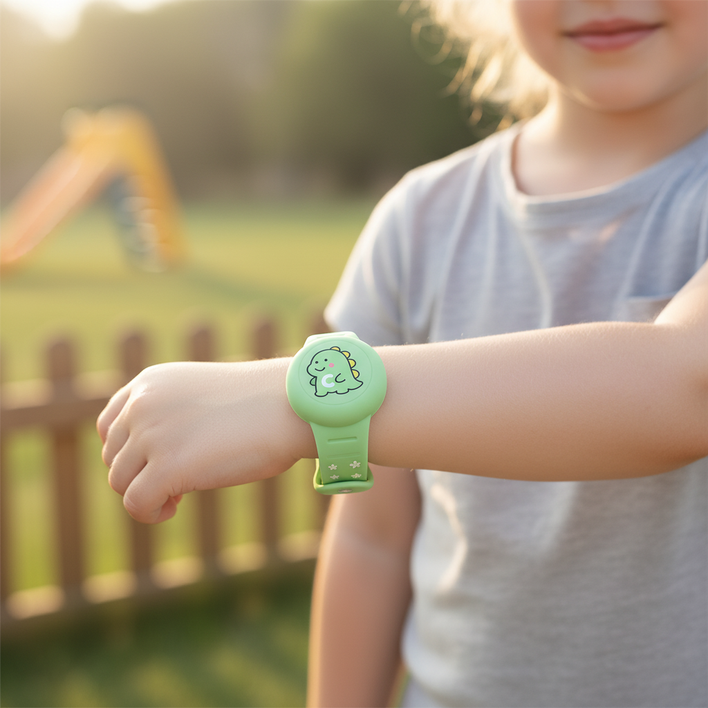 Kids' GPS Tracker Holder Wristband in Soft Silicone – Adjustable Fit for Outdoor Play & Travel Safety | Thomler