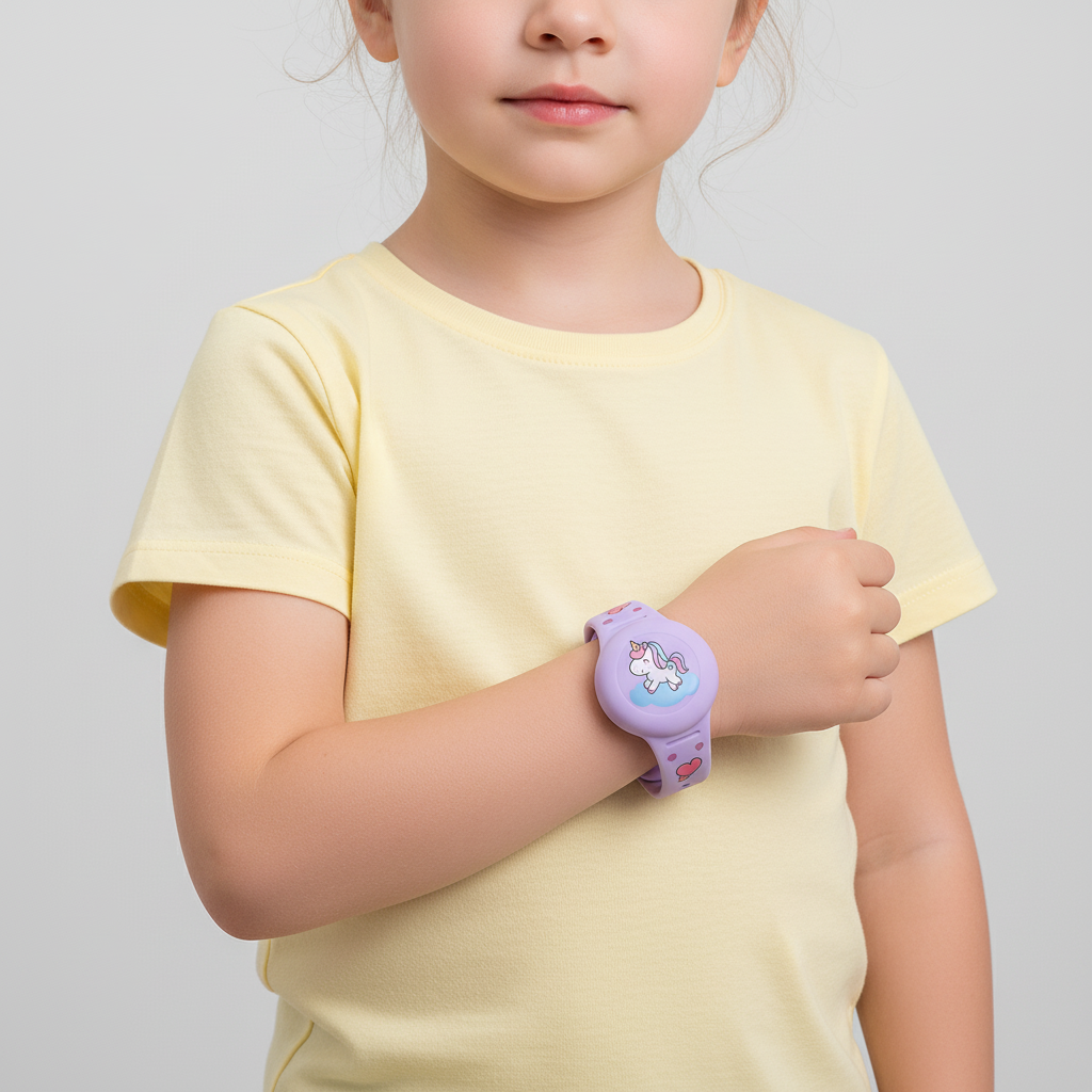 Kids' GPS Tracker Holder Wristband in Soft Silicone – Adjustable Fit for Outdoor Play & Travel Safety | Thomler