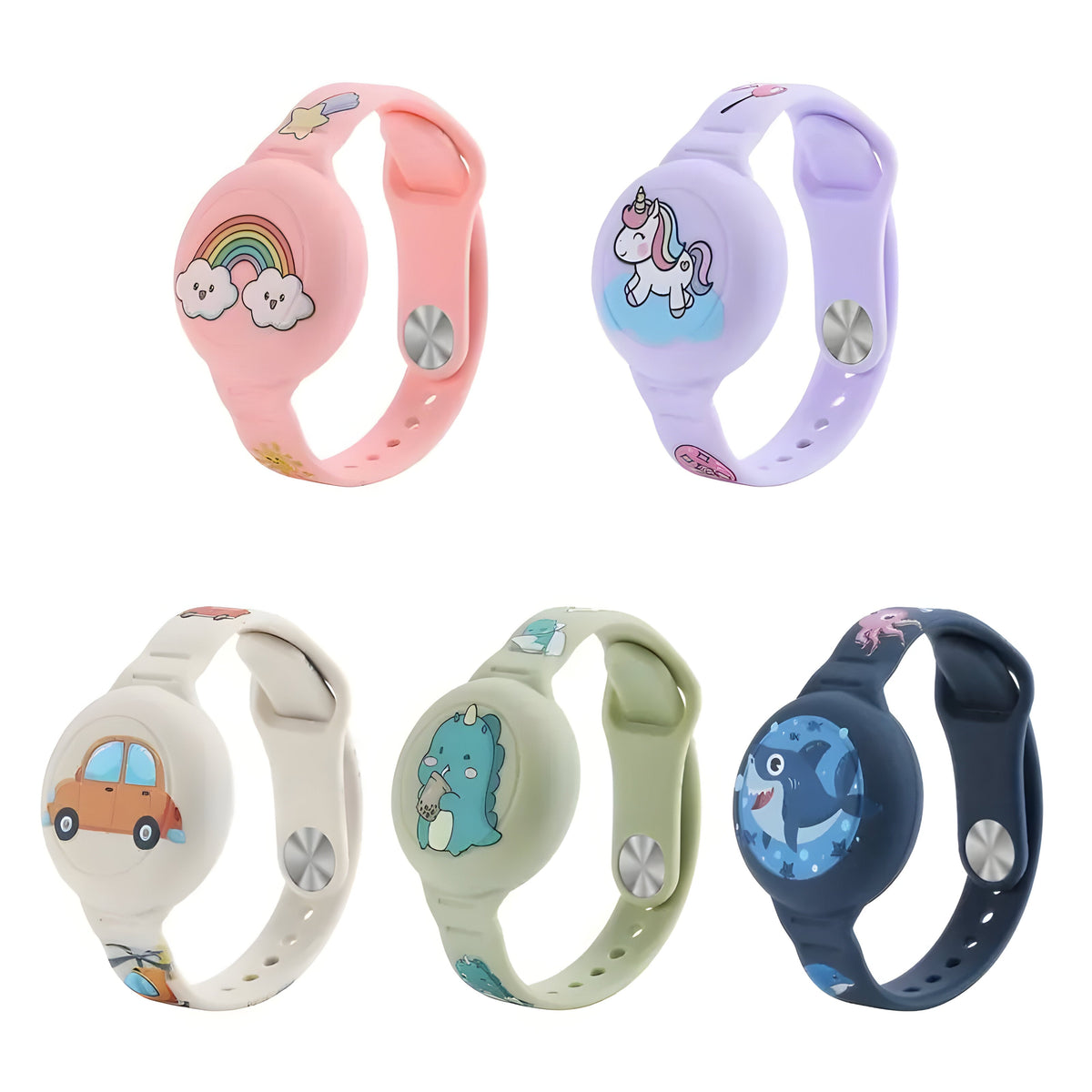 Kids' GPS Tracker Holder Wristband in Soft Silicone – Adjustable Fit for Outdoor Play & Travel Safety | Thomler