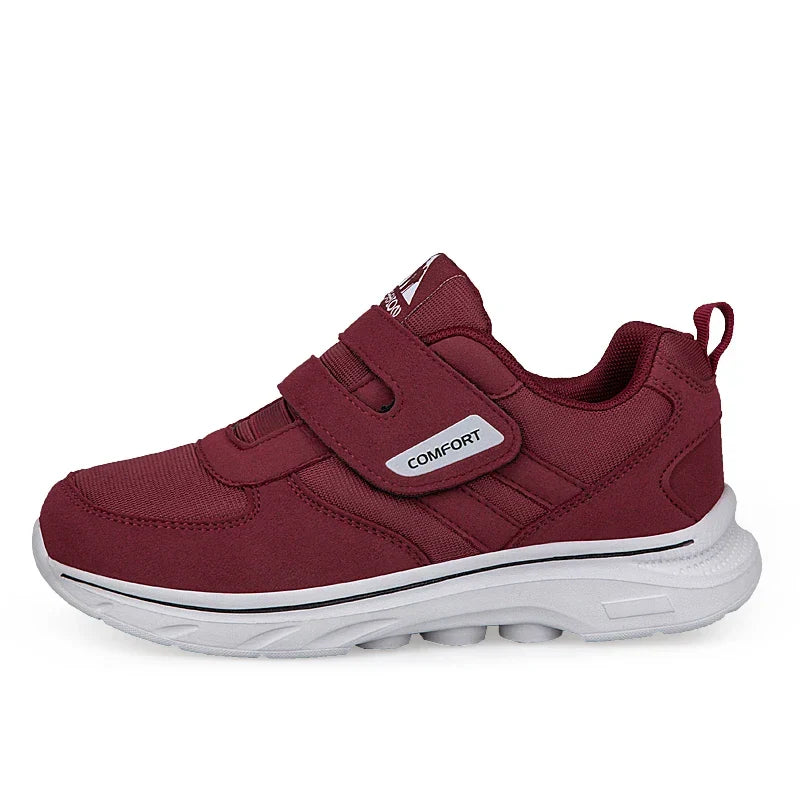 Adjustable Wide-Fit Walking Shoes for Swollen Feet – Hook-and-Loop Closure, Extra Roomy Toe Box & Cushioned Sole for All-Day Comfort | Thomler