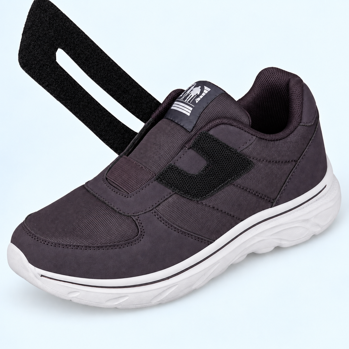 Adjustable Wide-Fit Walking Shoes for Swollen Feet – Hook-and-Loop Closure, Extra Roomy Toe Box & Cushioned Sole for All-Day Comfort | Thomler