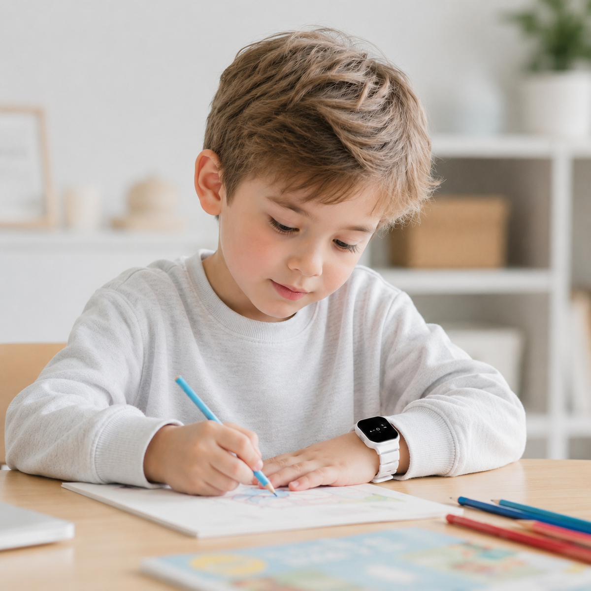 Kids' Digital LED Wristwatch – Water Resistant Astronaut Theme Watch for Boys & Girls – Soft Silicone Band | Thomler