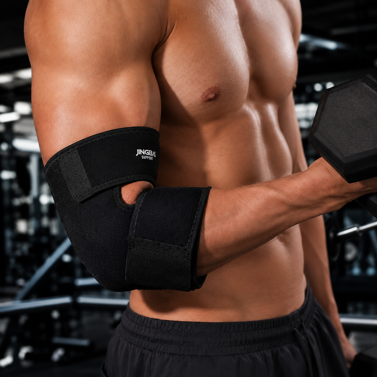 Adjustable Elbow Compression Sleeve with Targeted Support for Workouts Recovery Daily Activity | Thomler